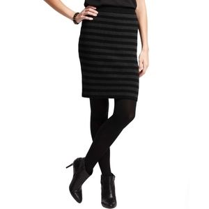 New ANN TAYLOR Striped Sweater Skirt Large Tall LT